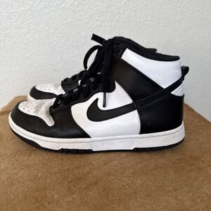 2021 Nike Dunk High Retro Panda Black‎ White DD1399-103 Men's Size 7.5. Perfect